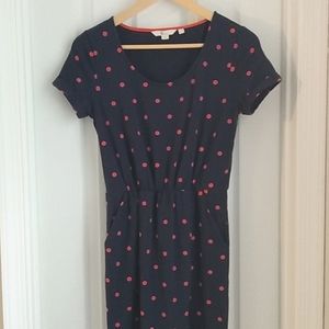 Boden polka dot midi dress